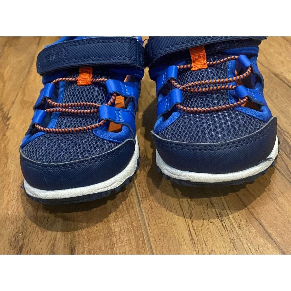 Toddler Boy's size 9 Water Shoes Sandals Carter's Blue & Orange